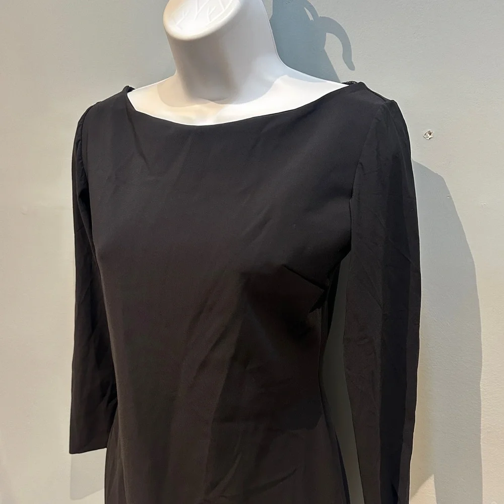 Chiara Boni La Petite Robe Tegan Black Backless Gown XS FLAWED